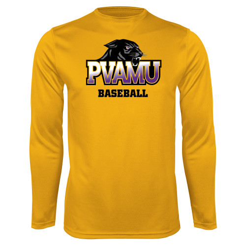  Gold Performance Long Sleeve Shirt - Baseball