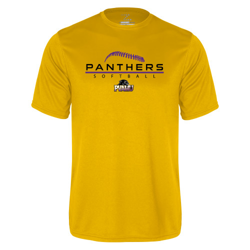  Gold Performance Tee - Softball Design