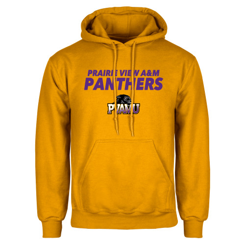  Gold Fleece Hoodie - Stacked Prairie View A&M Panthers