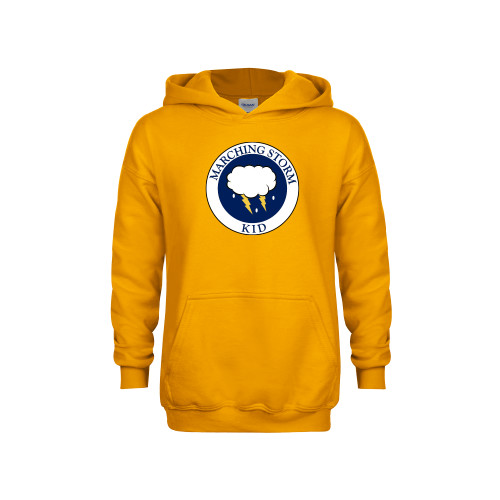  Youth Gold Fleece Hoodie - Marching Storm Cloud Circle - Kid