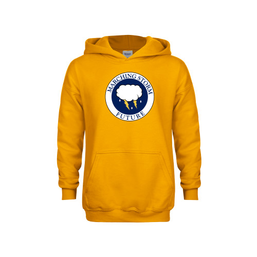  Youth Gold Fleece Hoodie - Marching Storm Cloud Circle - Future