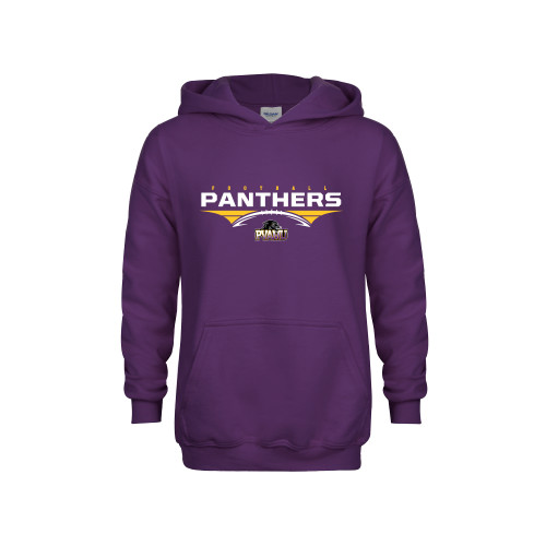  Youth Purple Fleece Hoodie - Football Design