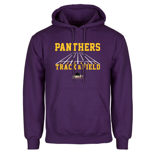  Purple Fleece Hoodie - Track & Field Design