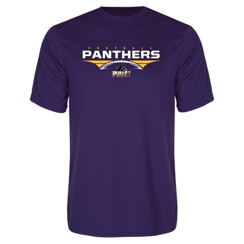  Purple Performance Tee - Football Design