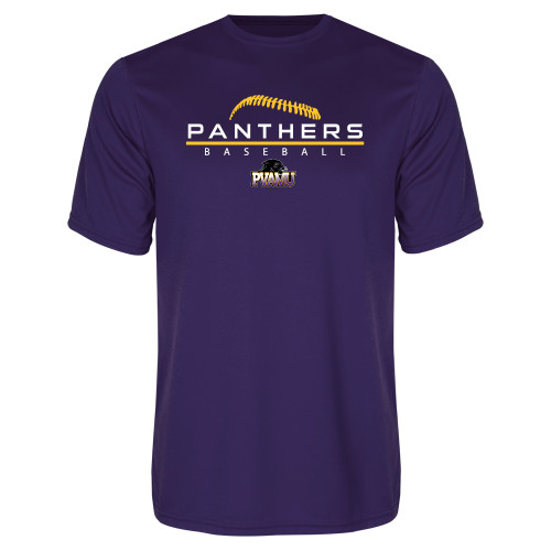  Purple Performance Tee - Baseball Design