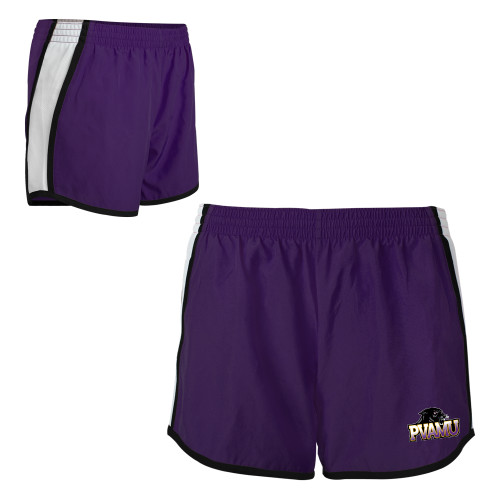  Womens Purple/White Team Short - Official Logo