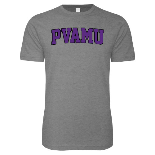  Next Level Heather Grey SoftStyle T Shirt - Arched PVAMU