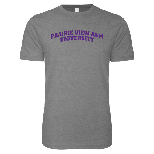  Next Level Heather Grey SoftStyle T Shirt - Arched Prairie View A&M