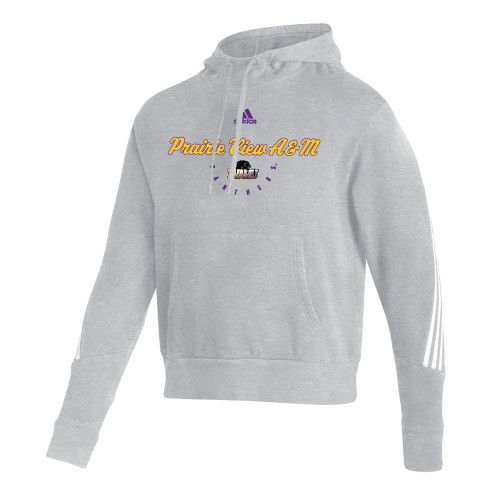  Adidas Medium Grey Heather Pullover Hood - Adidas Script Design PVAMU