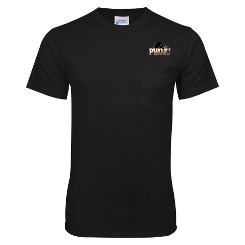  Black T Shirt w/Pocket - Official Logo