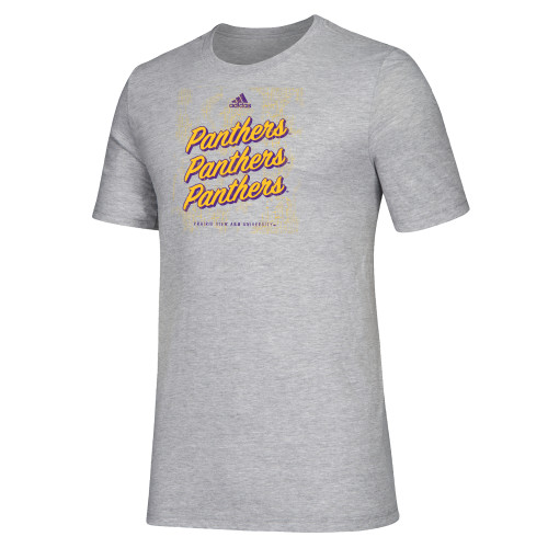  Adidas Medium Grey Heather Fresh Tee - Adidas Arched Est Design PVAMU