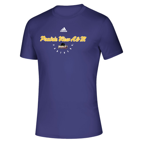  Adidas Purple Creator Performance Tee - Adidas Script Design PVAMU