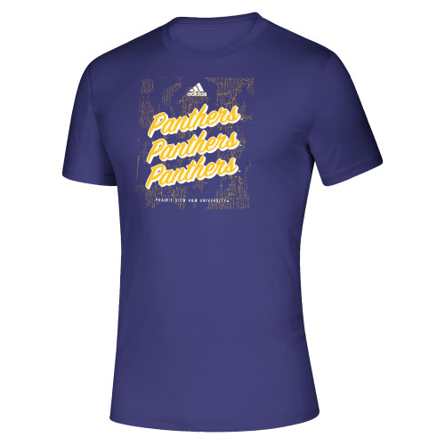  Adidas Purple Creator Performance Tee - Adidas Arched Est Design PVAMU