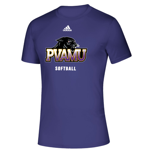  Adidas Purple Creator Performance Tee - Adidas PVAMU Softball
