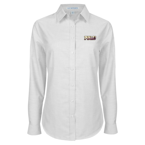 Womens White Oxford Shirt - PVAMU