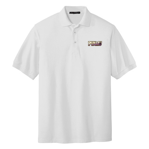  White Silk Touch Polo - PVAMU