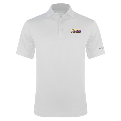  Columbia White Omni Wick Drive Polo - PVAMU