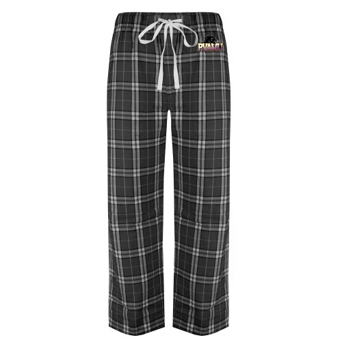  Black/Grey Flannel Pajama Pant - Official Logo