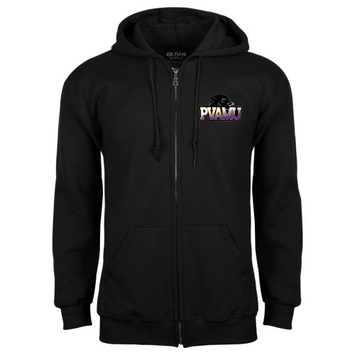  Black Fleece Full Zip Hoodie - Official Logo