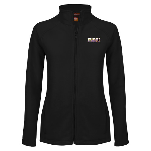  Womens Black Fleece Full Zip Jacket - PVAMU