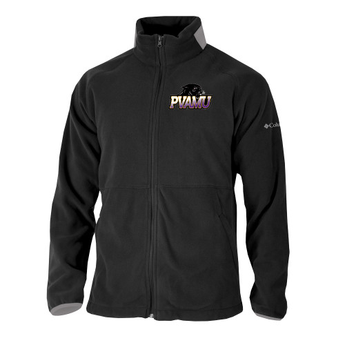  Columbia Black Everest Ridge Fleece Full Zip Jacket - Official Logo