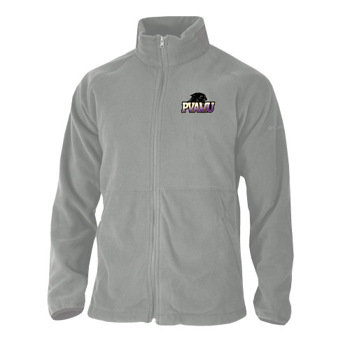  Columbia Grey Everest Ridge Fleece Full Zip Jacket - Official Logo