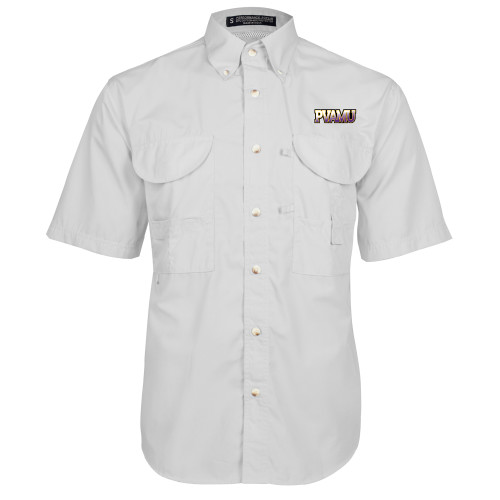  White Fishing Shirt Performance Short Sleeve - PVAMU