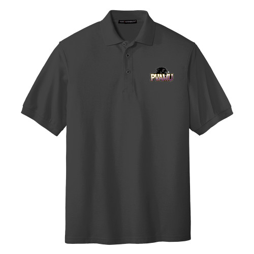  Charcoal Silk Touch Polo - Official Logo