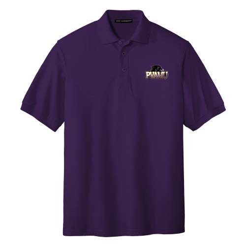  Purple Silk Touch Polo - Official Logo