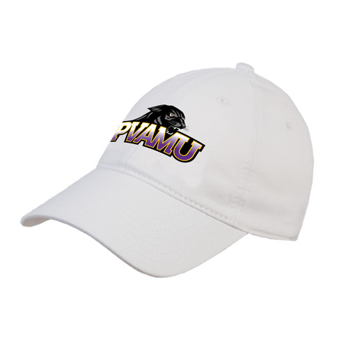  White Unstructured Adjustable Low Profile Hat - Official Logo