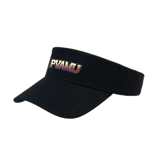  Black Brushed Bull Denim Visor - PVAMU