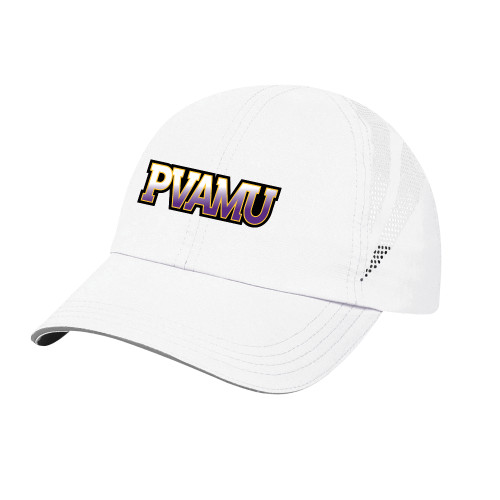  Womens White Performance Cap - PVAMU
