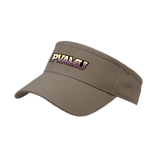  Khaki Brushed Bull Denim Visor - PVAMU