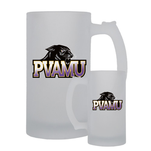  Full Color Decorative Frosted Glass Mug 16oz - Official Logo