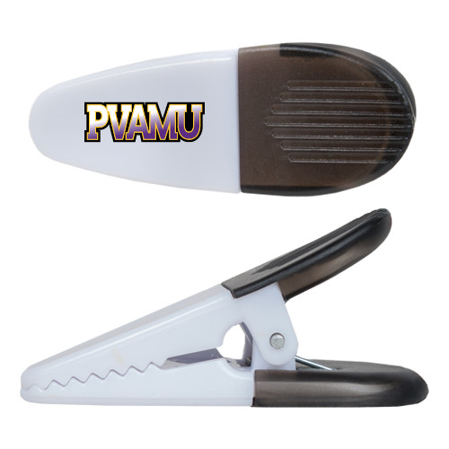  White Crocodile Clip/Magnet - PVAMU