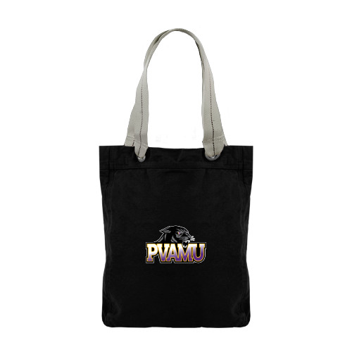  Allie Black Canvas Tote - Official Logo