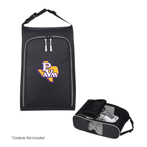  Crosstown Side Mesh Black Shoe Bag - PVAM Texas