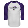 Thumbnail image for  White/Purple Raglan Baseball T Shirt