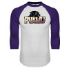 Thumbnail image for  White/Purple Raglan Baseball T Shirt