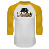 Thumbnail image for  White/Gold Raglan Baseball T Shirt