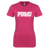Thumbnail image for  Next Level Womens Fuchsia Boyfriend Tee