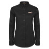 Thumbnail image for  Womens Black Twill Button Down Long Sleeve 
