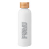Thumbnail image for  Blair White Stainless Steel Bottle w/ Bamboo Lid 17 oz