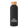Thumbnail image for  Blair Black Stainless Steel Bottle w/ Bamboo Lid 17 oz