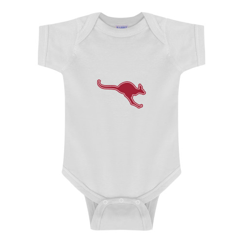  White Infant Onesie - Roo Mascot