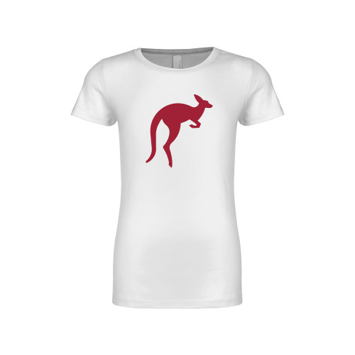  Next Level Girls White Fashion Fit T Shirt - Kangaroo Hopping