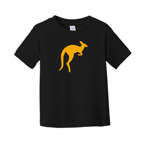  Toddler Black T Shirt - Kangaroo Hopping