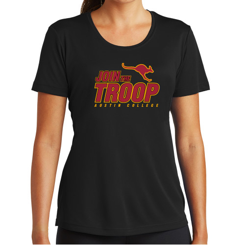  Womens Black Performance Tee - Join The Troop