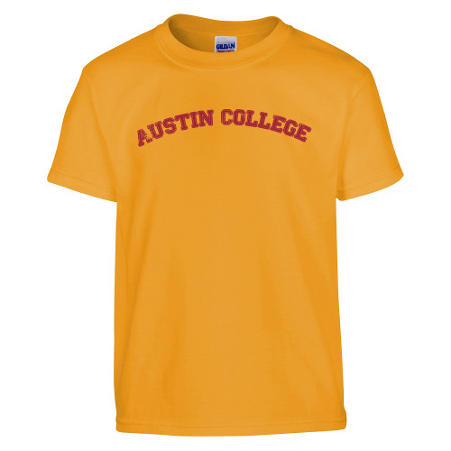  Youth Gold T Shirt - Austin College Arched