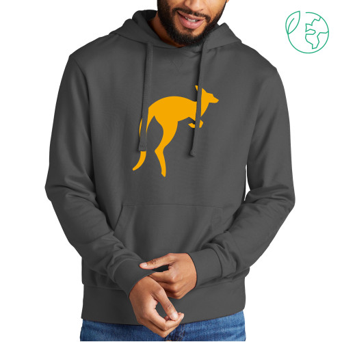  Allmade Dark Grey Organic French Terry Pullover Hoodie - Kangaroo Hopping